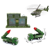 Ensemble de jouets pour enfants, voiture militaire, camion en alliage, moulé sous pression, HN831504
