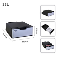 Réfrigérateur-congélateur à tiroir Colku 23L avec compresseur intégré 12V 24V DC pour camion, camping-car, caravane, bateau, yacht