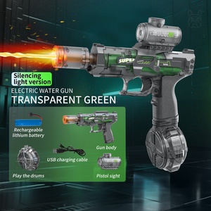 Nouveau style populaire : Jouets pistolets à eau électriques avec lumière clignotante, grande capacité, fonction <span class=keywords><strong>de</strong></span> tir continu entièrement automatique - Product Image 2