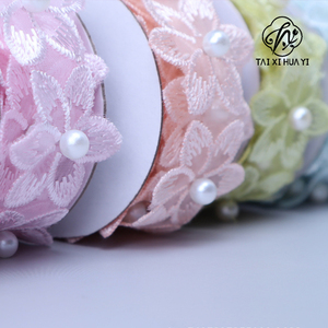 3.5cm thêu hoa nhỏ Ruy băng hoa bó hoa trang trí bao bì nụ ruy băng - Product Image 6