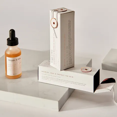 Boîte d'emballage carrée de luxe personnalisée de 50ml 30ml 10ml d'huile essentielle de parfum Boîtes de papier d'emballage cosmétique