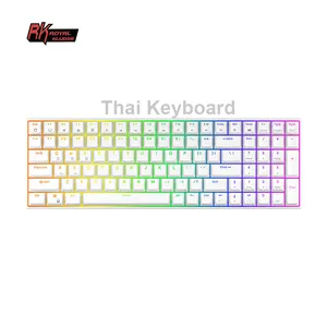 皇室Kludge RK rk860 2.4g无线热插拔游戏usb rk100 rgb机械泰国键盘