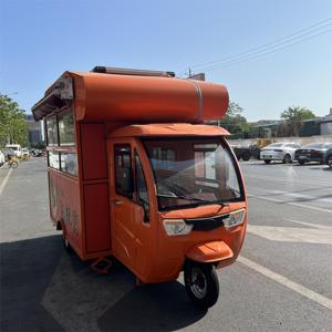 Tricycle électrique cargo homologué pour la route, carrosserie fermée, petit chariot à hot-dogs, chariot à pizzas, chariot à snacks, chariot à café, cuisine <span class=keywords><strong>mobile</strong></span>, camion à glaces, en vente - Product Image 2