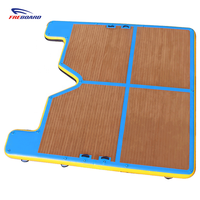 4m de qualité Personnalisée Jet ski quai POINT DE CHUTE tapis flottant avec EVA tapis flottant de l'eau gonflable de plate-forme d'air!