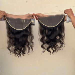 Paquets de cheveux humains indiens bruts bouclés à ondes profondes à prix d'usine et fermeture frontale en dentelle HD 5x5 6x6 - Product Image 2