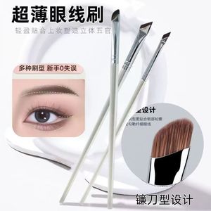 Juego <span class=keywords><strong>de</strong></span> Brochas Delineadoras <span class=keywords><strong>de</strong></span> <span class=keywords><strong>Ojos</strong></span> en Forma <span class=keywords><strong>de</strong></span> Ala, Color Dorado Champán, <span class=keywords><strong>Recomendado</strong></span> para Principiantes, con Cerdas <span class=keywords><strong>de</strong></span> Nailon para Resaltar Cejas y Mejillas - Product Image 5
