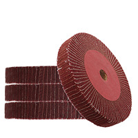 Disque abrasif de 6 pouces pour polissage de bijoux, disque de ponçage et de lustrage pour meuleuse, outils de fabrication de bijoux, disque à lamelles en fibre de nylon épaisse