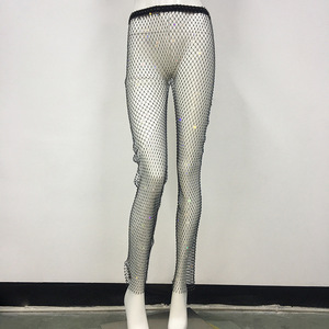 <span class=keywords><strong>Pantalon</strong></span> en résille à <span class=keywords><strong>strass</strong></span> Sexy de luxe, nouveau Style d'été à la mode, <span class=keywords><strong>pantalon</strong></span> en résille en cristal droit - Product Image 3