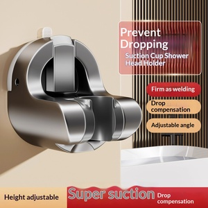 Support mural moderne et minimaliste pour <span class=keywords><strong>douchette</strong></span> de <span class=keywords><strong>bidet</strong></span>, en ABS, avec ventouse et base fixe auto-adhésive puissante, pour douche - Product Image 2