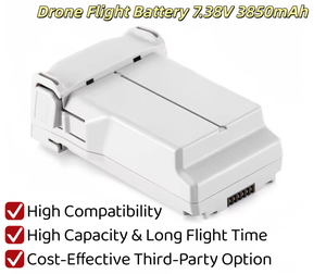 Batteria LiPo per Drone 7.38V 3850mAh Compatibile con D J I Mini <span class=keywords><strong>4</strong></span> Pro <span class=keywords><strong>3</strong></span> Pro <span class=keywords><strong>3</strong></span>, Batteria di Ricambio per UAV - Product Image 2