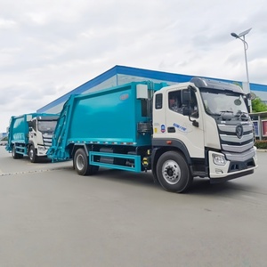 Camion compacteur de déchets Foton 4x2 12CBM haute capacité, camion de compression des ordures - Product Image 1