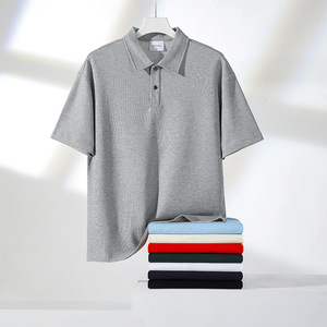 Polo pour homme en coton 100% de haute qualité, taille plus, 230 g/m², broderie personnalisée, impression de logo, polos piqué vierges - Product Image 3