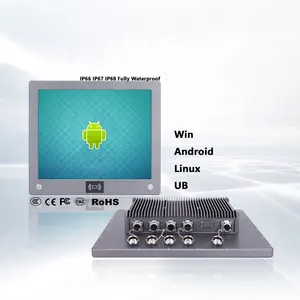IP65 IP66 IP67 Totalmente Impermeável Touch Screen NFC/RFID Card Reader Embedded Painel Industrial Pc EN50155 Marine Grade Computador Win