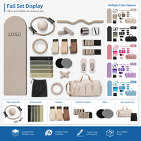 Ensemble de fitness pour la maison avec haltères en silicone personnalisables, tapis de yoga, accessoires de yoga et pilates, kit de pilates