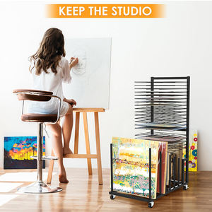 JH-Mech المتداول الفن قماش التخزين منظم قابل للتعديل مؤطرة الفن قماش المجلس لوحة الرسم الفن لوحة الفن الفن رف التخزين - Product Image 4