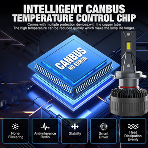 Ampoules <span class=keywords><strong>LED</strong></span> pour voiture de haute puissance 130W 13000LM 6000K Canbus H4 H1 H11 H7 9005 9006, ampoules de phare universelles pour voiture, vente en gros d'usine - Product Image 4