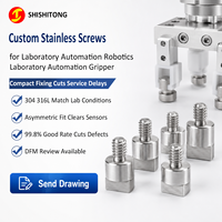 Vis micro sur mesure à tête semi-coupée 304 316 316L passivées, fabricant de fixations pour automatisation de laboratoire et préhenseurs