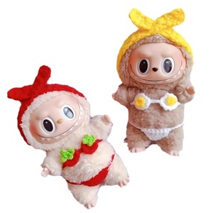 Labubu primera y tercera generación 17cm Macaron vinilo cara muñeca <span class=keywords><strong>ropa</strong></span> corazón-calentamiento plástico reemplazo para muñecas Labubu - Product Image 1