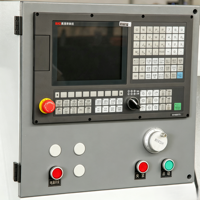 Mesin Bubut CNC 2-axis Gang-tool YH40-300 Hemat Biaya, Flat-bed Logam, Batang Maksimal 36mm, Spindle 3000rpm untuk Otomotif, Perkakas