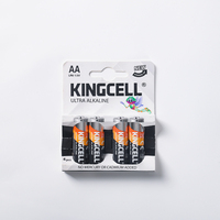 KINGCELL Vente en gros de piles sèches LR6 bon marché de taille AA 1.5v Pile alcaline