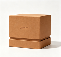 Boîte cadeau rigide vert émeraude mat avec fermeture magnétique, matériaux recyclés, couvercle/base en papier de qualité supérieure pour parfums, cosmétiques, fêtes