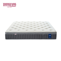 Matelas hybride personnalisé emballé en rouleau LOONGFUNG OEM pour la maison et l'hôtel avec ressorts ensachés et mousse dynamique, taille King