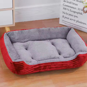 Canapé-lit carré <span class=keywords><strong>9</strong></span> couleurs pour animaux de compagnie, chaud, imperméable et doux, avec housse amovible pour petits et grands chiens et chats - Vente en gros - Product Image 2