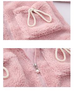 Vêtements pour enfants en gros, veste d'hiver chaude pour bébé fille, manteau en fourrure épaisse à la mode - Product Image 4