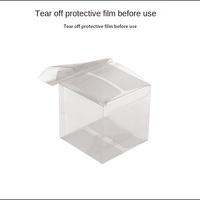 Boîtes cadeaux en plastique PVC/PET/PP transparentes sur mesure en stock, en forme de cube, fabriquées en Chine pour les savons faits à la main et les figurines