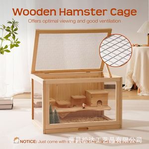 Wooden hamster cages, large acrylic hamster cages, habitats with hiding places and <b>ladders</b>, guinea pig cages. - Product Image 3
