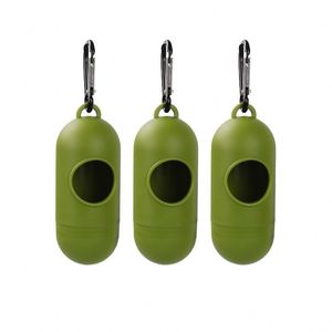 Stocked Eco Friendly Plastic Dog Poop Bag <b>Holder</b> Dispenser with Strong Odor <b>Control</b> - Product Image 1