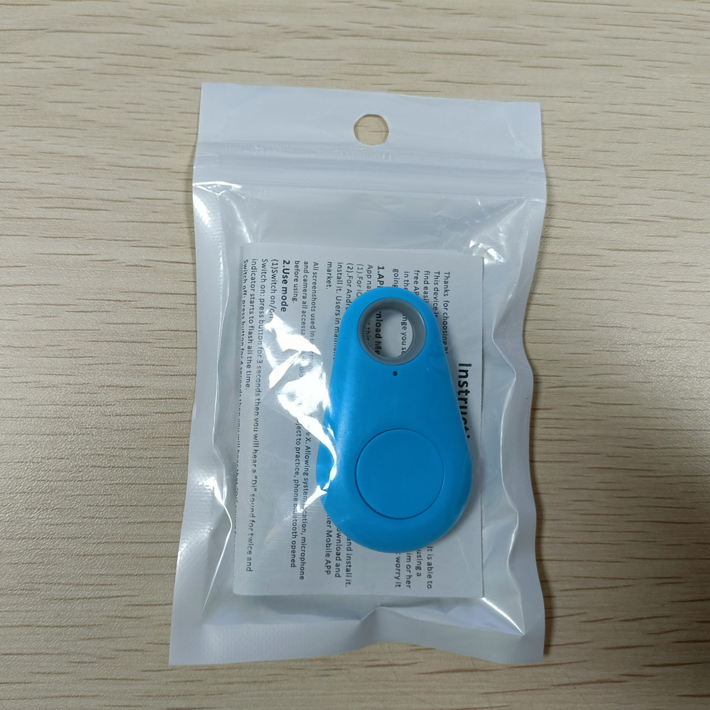 Gocce d'acqua, sacchetto blu perla, confezione, batteria, manuale.