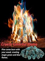 Magisches Feuer Natürliche Tannenzapfen für Abschlussfeier, Neujahr, Erntedankfest, Ostern, Partys, Garten, Camping, Weihnachtsdekoration, Feuerpulver