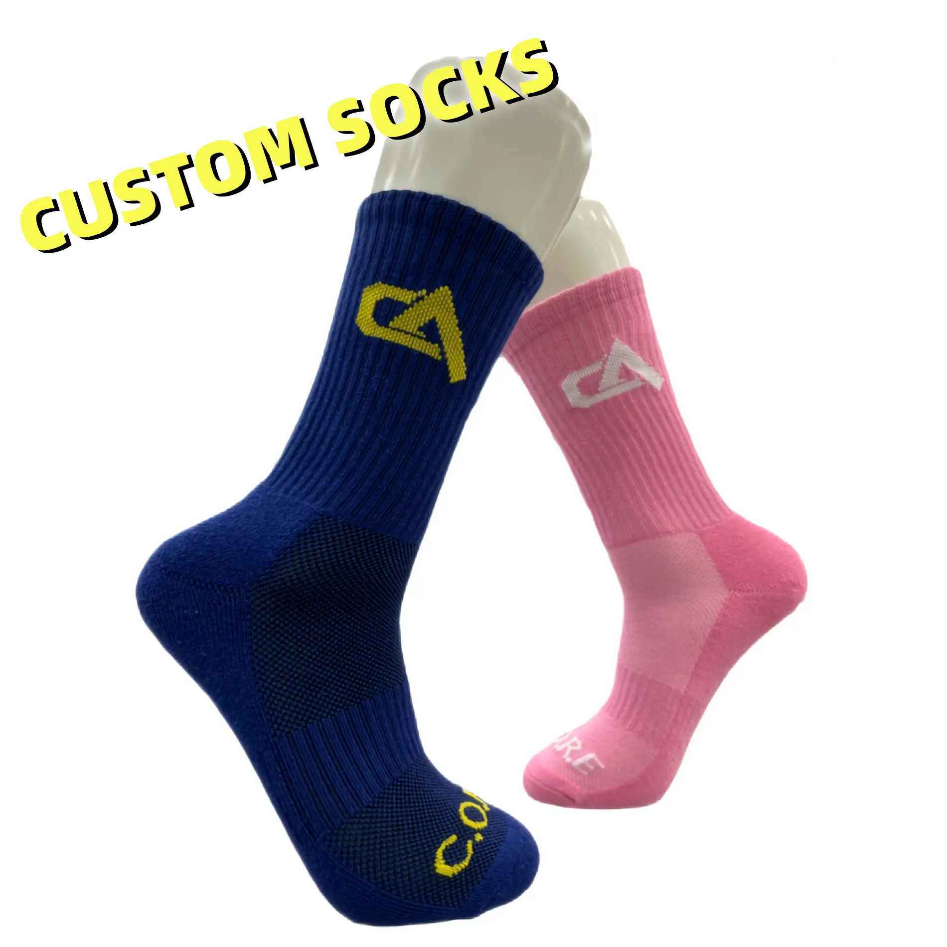 Factory Custom Socks Breathable Absorbent sock custom design Towel Bottom Basketball Sports Men Socks