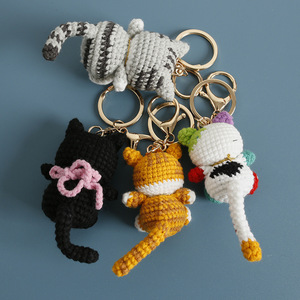 <span class=keywords><strong>Portachiavi</strong></span> Lucky Bell Star Kitten Cat all'uncinetto, ciondoli fatti <span class=keywords><strong>a</strong></span> mano, giocattoli lavorati <span class=keywords><strong>a</strong></span> <span class=keywords><strong>maglia</strong></span>, bambole all'uncinetto, animali Amigurumi, gatti, <span class=keywords><strong>portachiavi</strong></span> <span class=keywords><strong>a</strong></span> forma di gatto - Product Image 3
