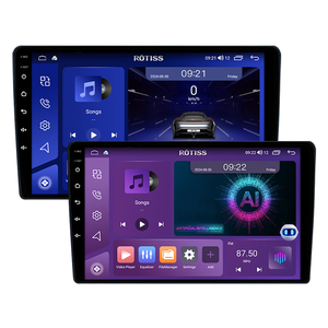 2 Din 9 "10" AIカーDVDプレーヤーカーマルチメディアビデオステレオRAM 4GB 64GB ROM Bt FMデジタル信号プロセッサラジオパラ - Product Image 1
