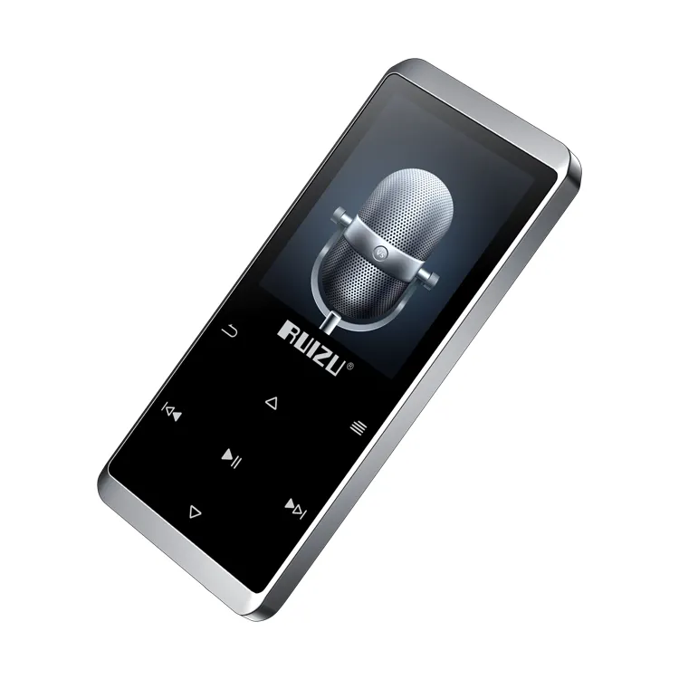 Avançado RUIZU D02 Bluetooth 5.0 Mp4 Dj Músicas Download Grátis Blue-tooth Mais Novo Touch Screen Ultra-Thin Usb Mp3 Music Player