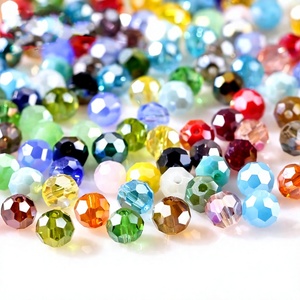ลูกปัดแก้วคริสตัลทรงกลมสีดำขนาด 8 มม. ขายส่งจำนวนมาก VISHAL BEADS HANDICRAFT รับรองคุณภาพจากอินเดีย สำหรับทำเครื่องประดับ - Product Image 1