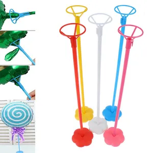 Perfect Wedding Party Decoration Balloon PP Stand Base Balloon Stick And Cups 16inch Multicolor Balloon Cup Stick
