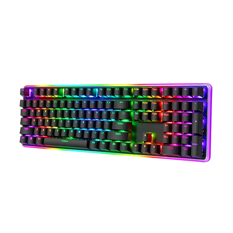 Royal Kludge RK918 custom 108 keys clavier gamer rgb laptop computer gaming mechanical pc usb keyboard and mouse