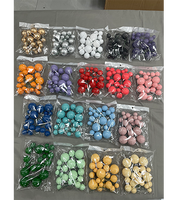 20 pièces/sac, tailles mixtes 2, 2,5, 3, 4 cm, boules artificielles or, argent, rose, bleu, décoration de gâteau d'anniversaire, fournitures de décoration de gâteau