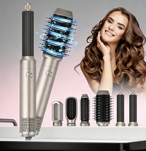 เครื่องมือจัดแต่งทรงผมระดับมืออาชีพ 5 in 1 แบบไอออนิก สำหรับร้านเสริมสวย เครื่องเป่าผมแบบมัลติสไตล์ แปรงลมร้อน เครื่องหนีบผมตรง สำหรับโรงแรมและใช้ในบ้าน - Product Image 2