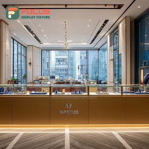 Sistema de Exhibición de Joyería para Tiendas Minoristas Modernas, Vitrina de Mostrador para Centro Comercial con Acabado Laminado - Product Image 5