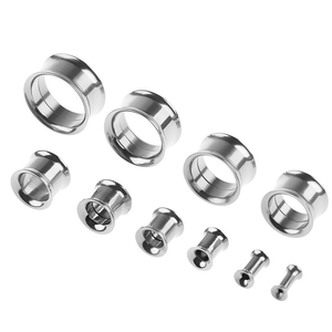 Edelstahl Ohr Tunnel verjüngt Messgeräte Ohr stöpsel Xinfocus Hot Sale Ohr Piercing Mode Körpers chmuck - Product Image 5