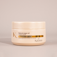 Masker Rambut Minyak Argan OEM untuk Rambut Kering Formula Perawatan Intensif Anti Frizz Kondisioner Mendalam OEM Label Pribadi Masker Rambut Biotin