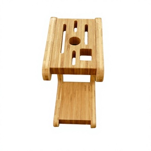 Bloc à couteaux en bambou avec planche à découper intégrée et fentes de rangement pour la cuisine, fabriqué au Vietnam - Product Image 1