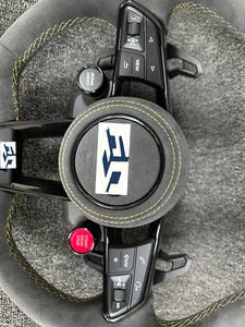 Volante in Pelle Alcantara Completo S-Line con Pulsante di Avviamento per Audi R8 TTRS C6 C7 S7 S4 A4 B8 RS3 SQ5 S5 B9 A6 C8 A3 2018 - Product Image 5