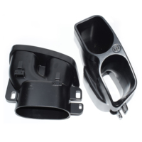 Embouts d'échappement style DEX BRABUS pour Mercedes-Benz Classe C, Classe E, Classe S (W205, W212, W213, W222) – Embout de silencieux en alliage d'aluminium avec marquage Watermark