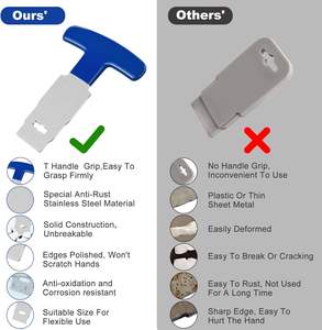 Herramienta de extracción de asiento de globo ocular de Metal mejorada para piscinas enterradas Spa Return Jet Plug boquillas accesorios de entrada herramientas Accesorios - Product Image 3