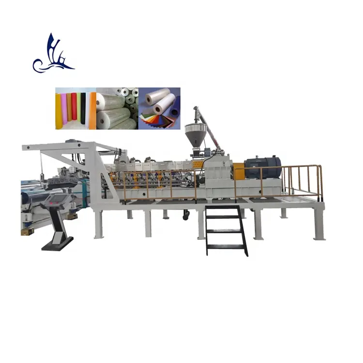High Speed Output 0.2mm-3mm Thickness PE PVC PET PC ABS PMMA Single & Multi Layers Plastic Sheet Film Extrusion Machine